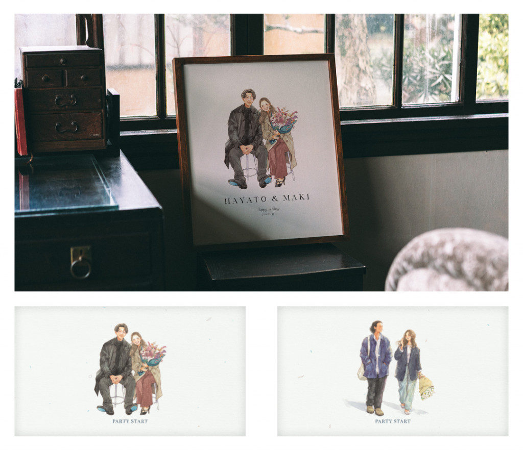 ウェルカムボードのイラストを使用可能